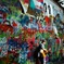 music plays at lennon wall.