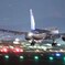 大阪国際空港に着陸