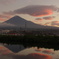 富士山と吊るし雲