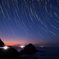 浦富海岸に沈む北斗七星