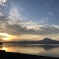 支笏湖の夕陽②