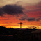 茜色に染まる空