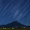 大山に昇るオリオン座