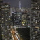 東京夜景とサンドウィッチ構図