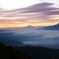 高ボッチ高原　朝焼けと雲海そして富士山