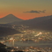 富士山の朝焼け