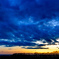 釧路湿原展望台の夕日