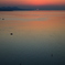 夕暮れの湖
