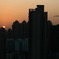 中国の夕日