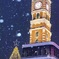 雪降りしきる、時計塔の夜