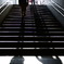 goes up the stairs