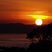 相模湾の夕日-