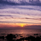 入道崎の夕陽。