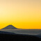 朝焼けの富士山