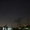 冬の輝く夜空