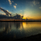 夕景の雲