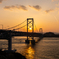鳴門海峡の夕景
