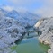 雪の谷、快走