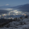 霧氷の夜景色