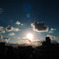 太陽と空と雲と博多