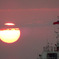 高雄港の夕日