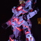 ユニコーンガンダム　ライトアップ