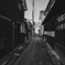 町並み保存地区の路地裏から見る風景