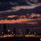 空港の夜明け