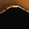 燃える富士山