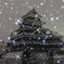 雪の国宝松本城