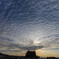 帆掛け岩　朝雲