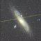 アンドロメダ銀河と流れ星