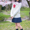制服と桜