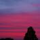 会社屋上からの夕焼け