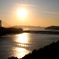 鷲羽山から見た夕日1