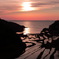 80Bｂ浜野浦棚田夕景