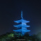 総社市五重塔ライトアップ