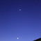 三日月と金星