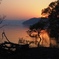 琵琶湖の夕暮れ
