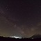 夜空と羊蹄山