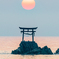 奈多海岸の夜明け