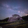 エドヒガン桜と夏の天の川