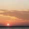 知床の夕日