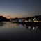 夕暮れの中、家路へ