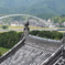 天守からの眺め　明智藪