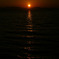 琵琶湖に沈む夕陽