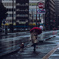 雨のときのオシャレ。