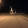 雪道に火の玉落下…