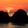 櫻井二見が浦2020　6月-2　夫婦岩＆夕陽①