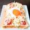 目玉焼き　トースト